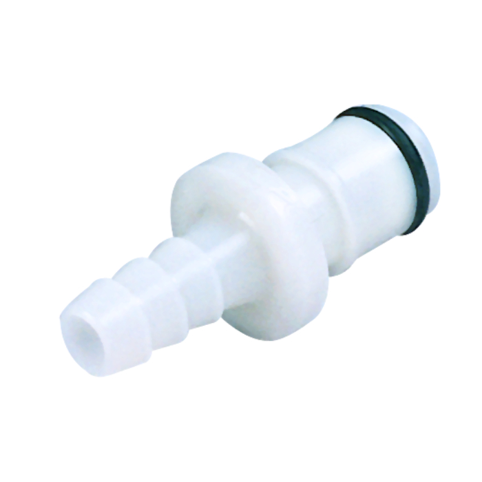 CPC Schnellverschlussstecker ohne Absperrung, 1/4" (6,4 mm) ID Schlauchtülle, Acetal