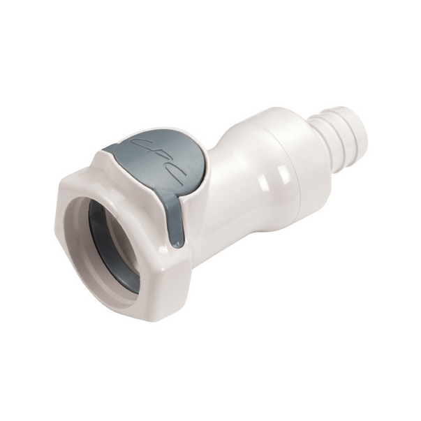 CPC Schnellverschlusskupplung mit Absperrung, 1/2" (12,7 mm) ID, Polysulfon
