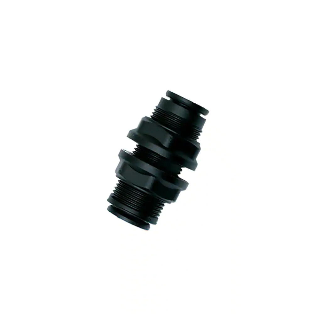 Push-In gerader Schottanschluss, 10 mm, technisches Polymer