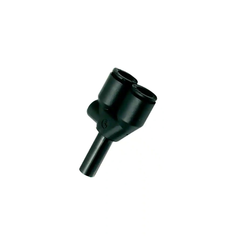 Push-In Y-Verteiler mit Steckanschluss, 12 mm, technisches Polymer